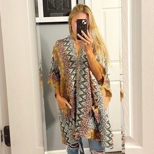 Akemi + Kin Anthropologie Textured Poncho